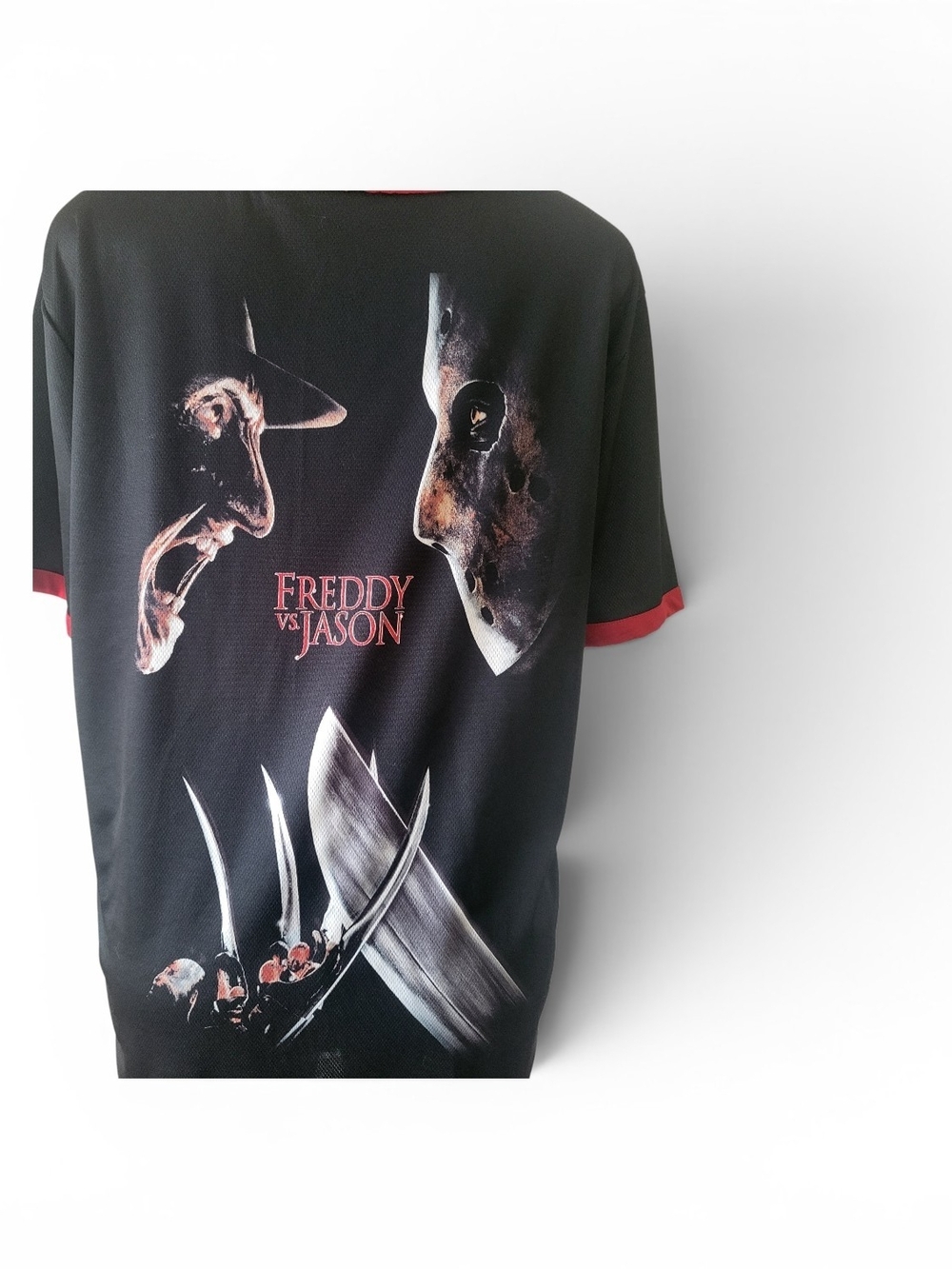 Freddy vs Jason Black Graphic Short-Sleeve Shirt - Picture 6 of 9